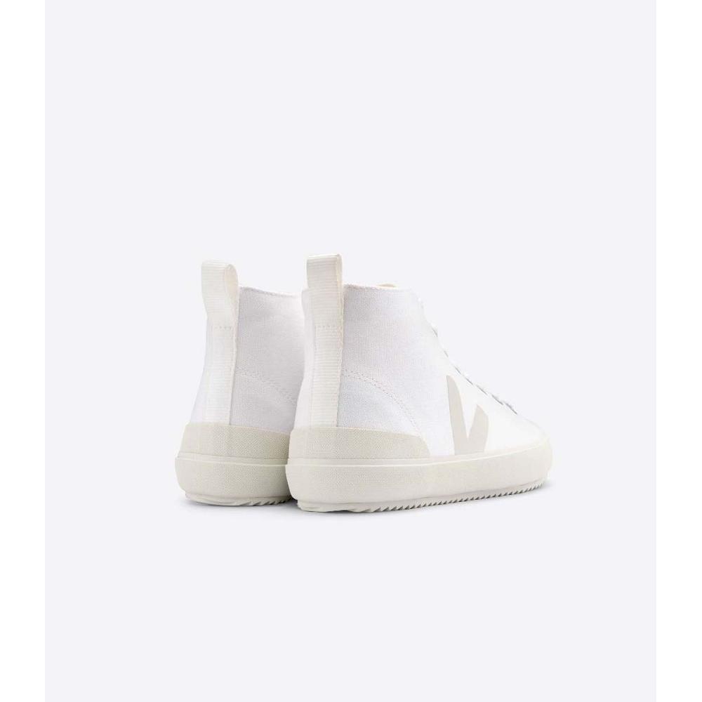 Veja NOVA HIGH TOP CANVAS PIERRE Høye Herre Hvite | NO 103FDN